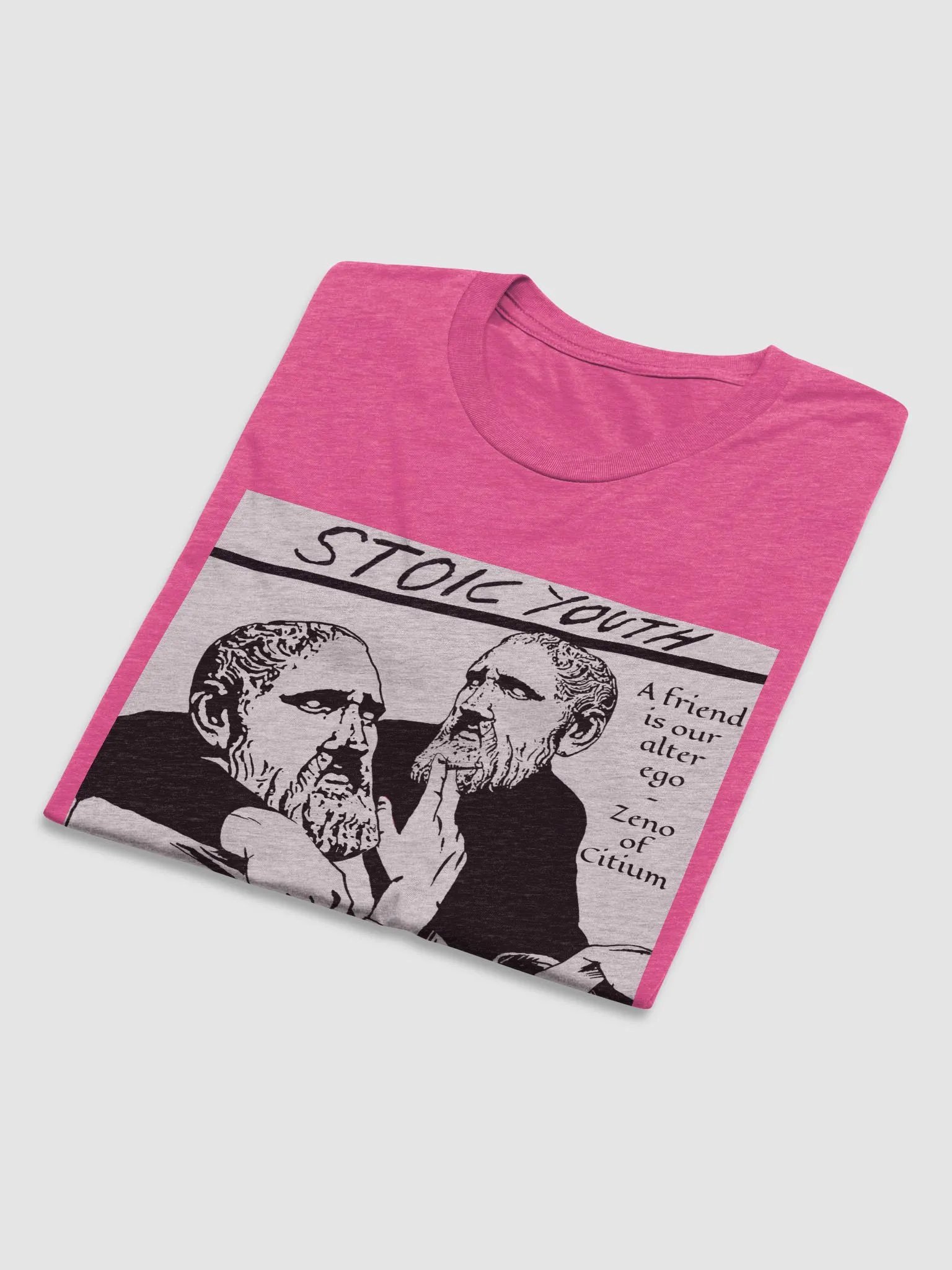 Stoic Youth Zeno of Citium quote Bella+Canvas Triblend Short Sleeve T-Shirt product image (6)