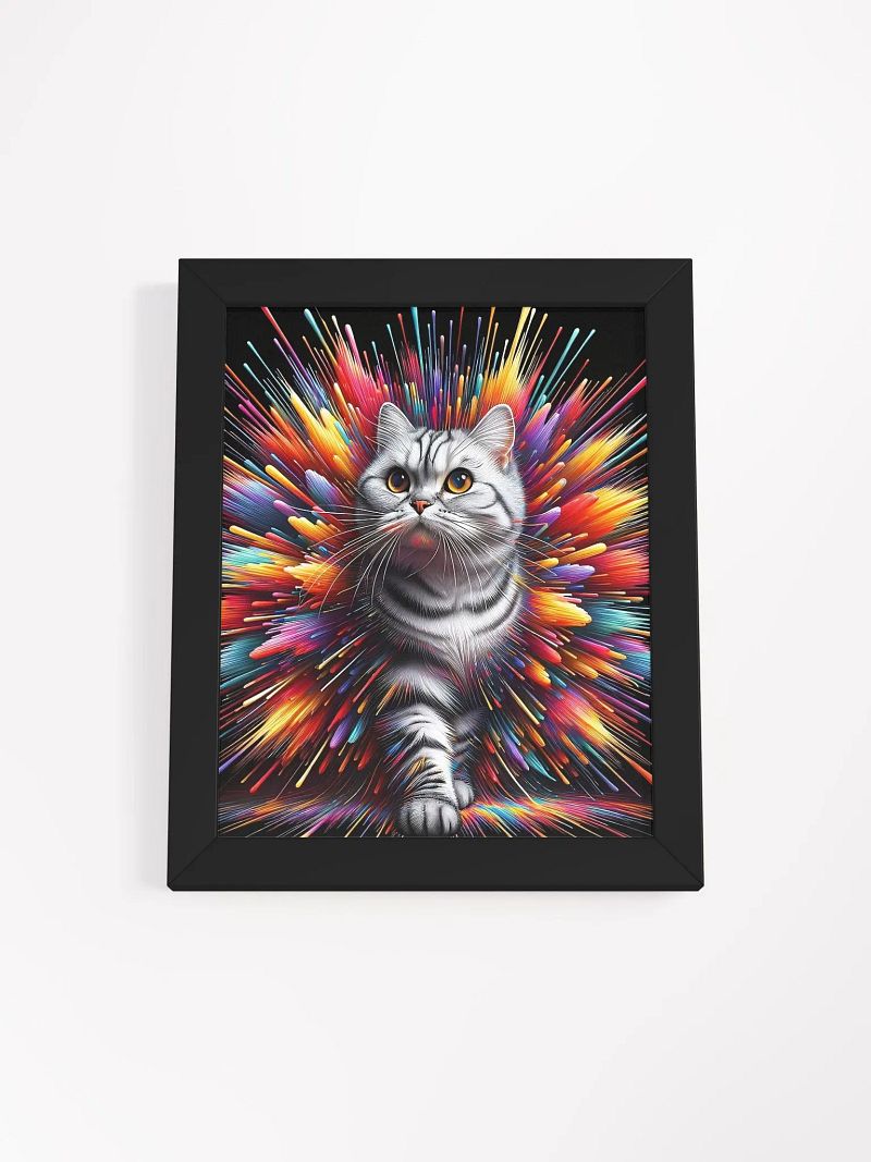 Framed High-Quality Matte Poster (in): American Shorthair