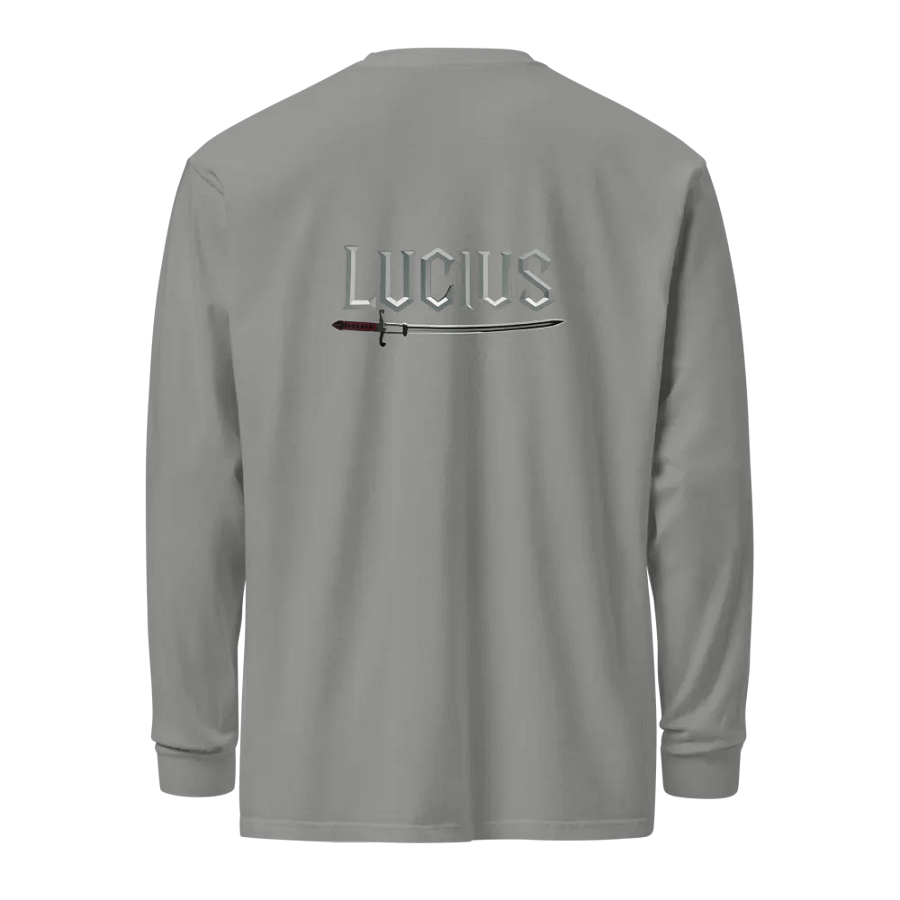 The Power Unisex Garment-Dyed Heavyweight Long Sleeve Shirt product image (2)