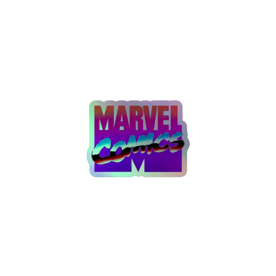 Vintage Marvel Vaporwave Logo Holofoil Sticker product image (1)