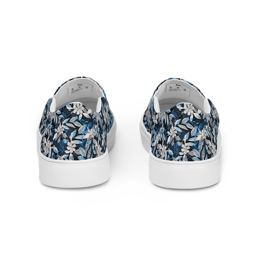 Blue White Garden Canvas Shoes product image (4)