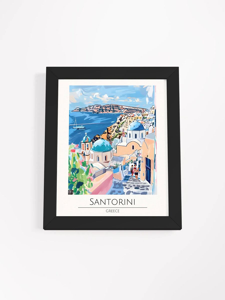 Santorini Greece Framed Travel Poster product image (4)