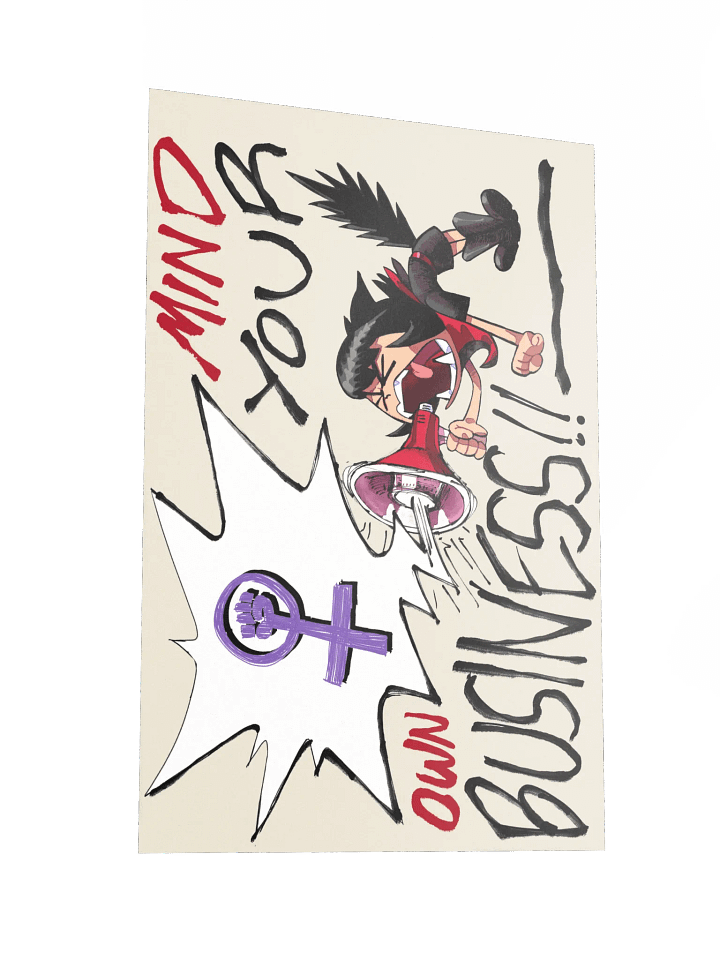 Alunya - “Mind Your Own Business!!” Poster product image (2)