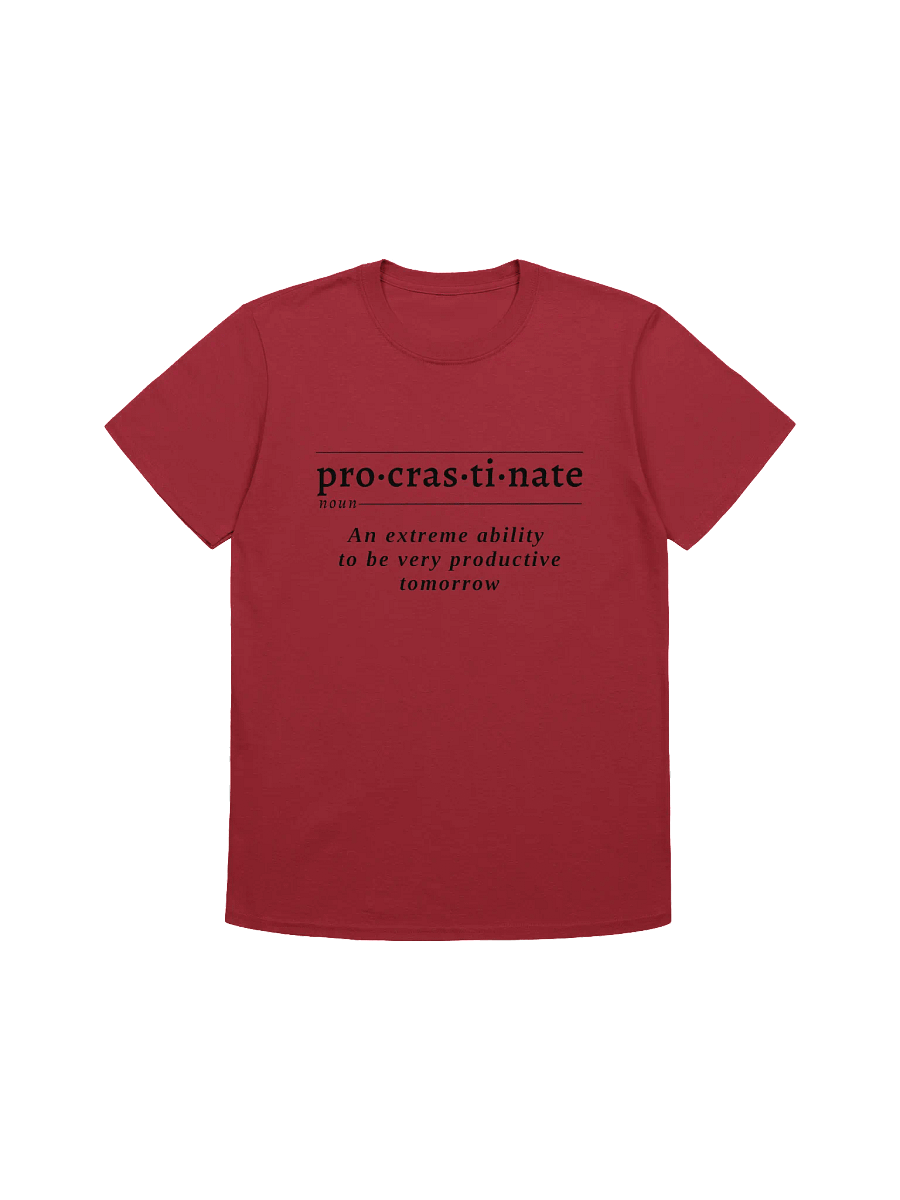 Procrastinate Def Unisex Tee v1 product image (1)