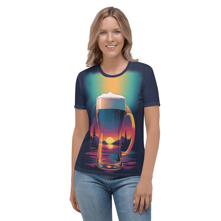 Beer Sunset All Over Print T-shirt product image (2)