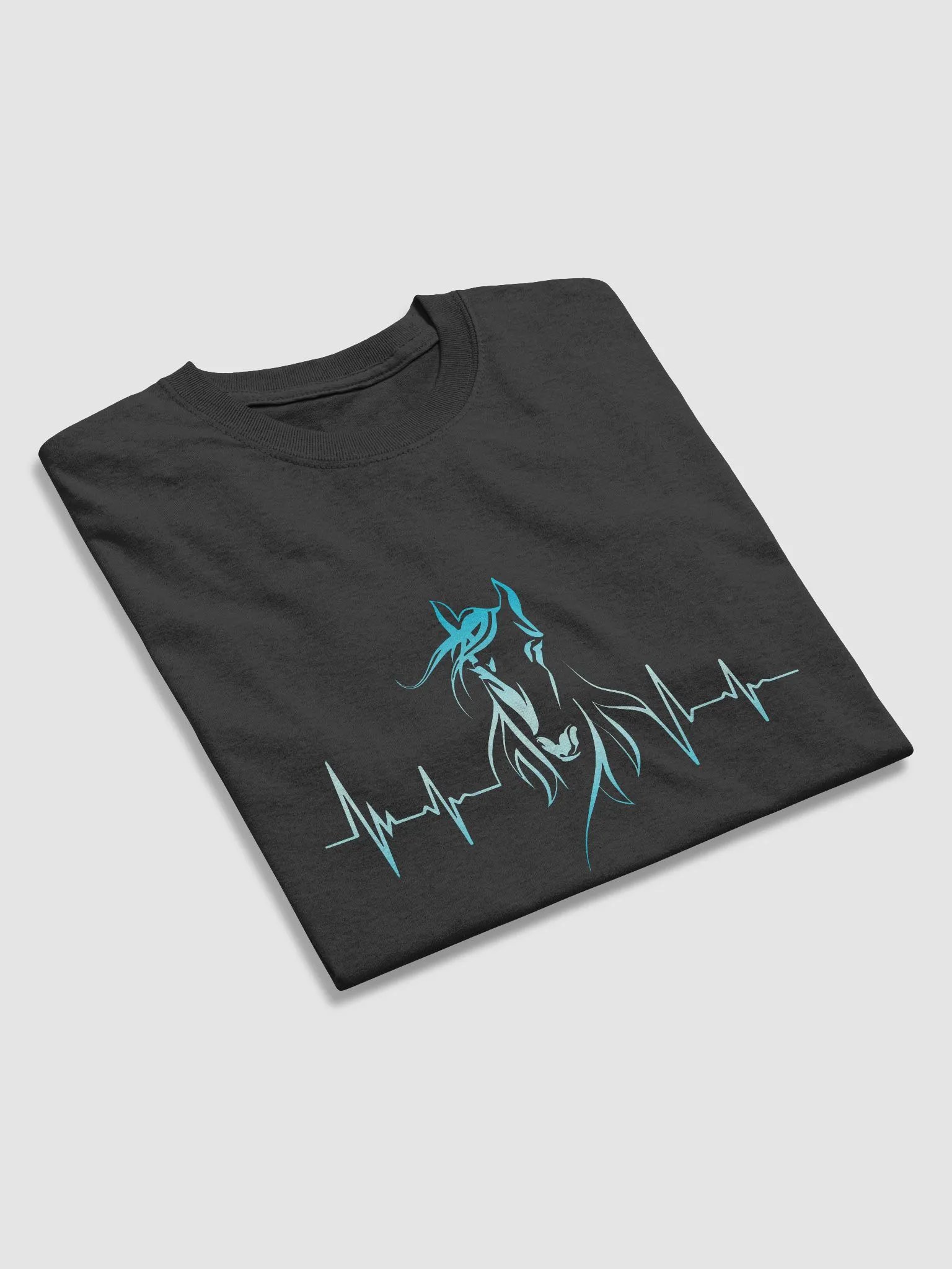 Horse Heartbeat Gildan Heavyweight T-Shirt product image (3)