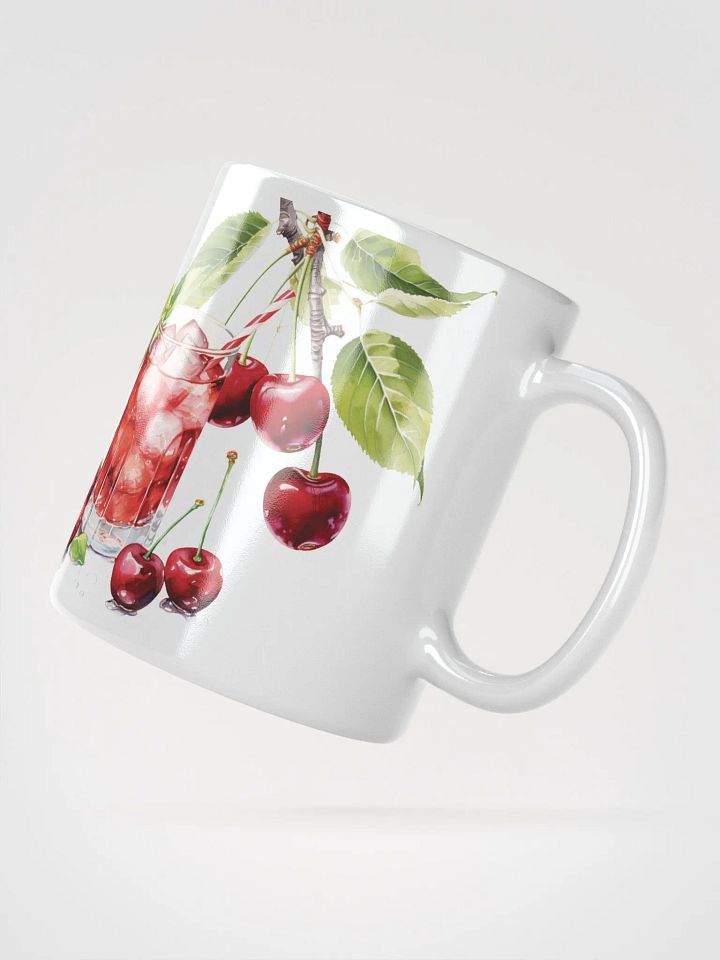 Cherry Bliss White Glossy Mug product image (2)