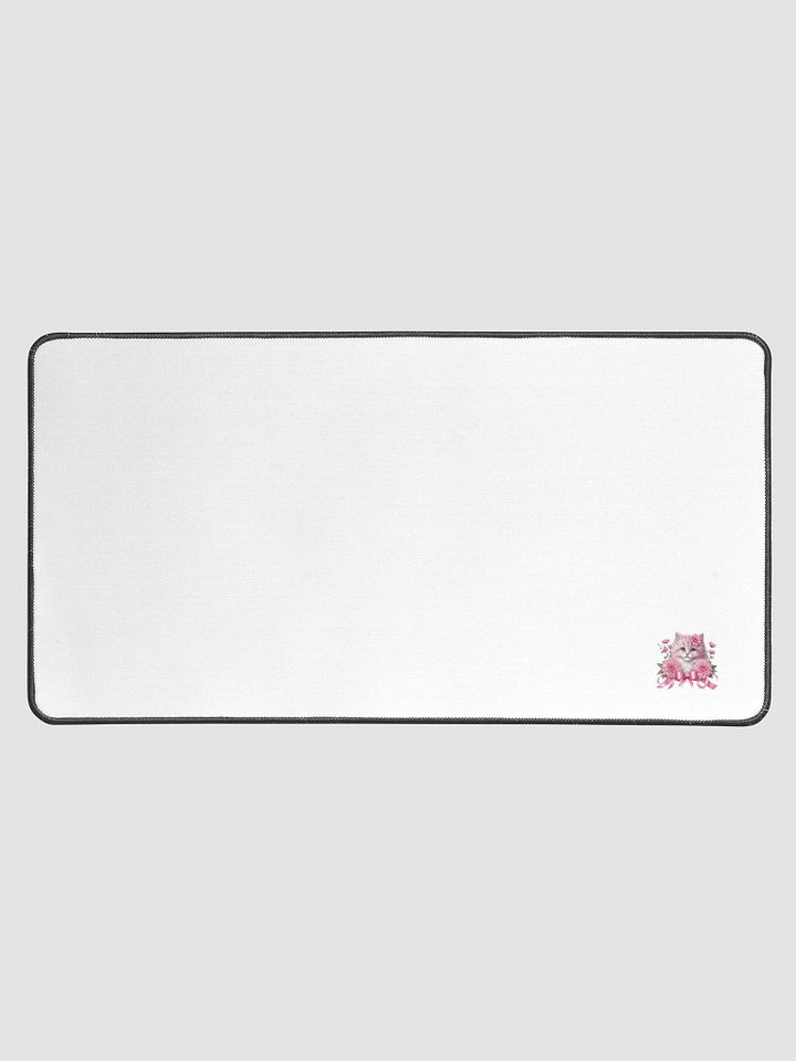 Pink Cat Desk Mat product image (1)