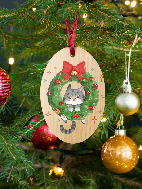 Christmas ornament Tabby cat product image (1)