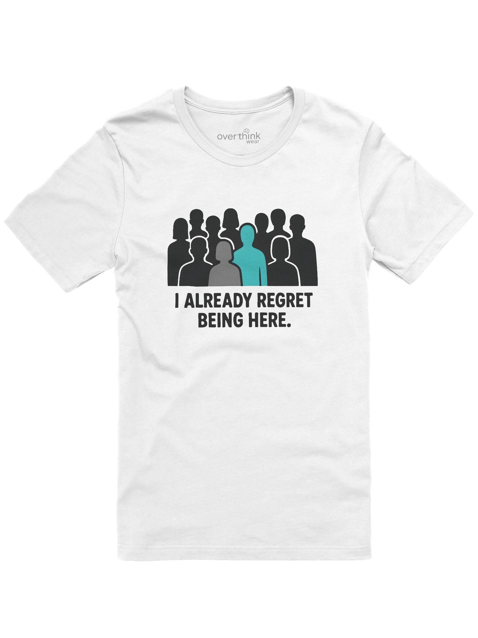 Socially Awkward T-Shirt | Relatable Meme Overthink Wear Tee product image (1)