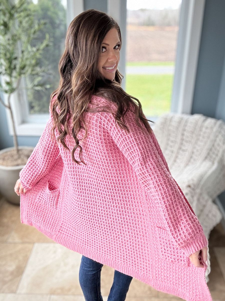Waffle Stitch Cardigan Crochet Pattern product image (4)