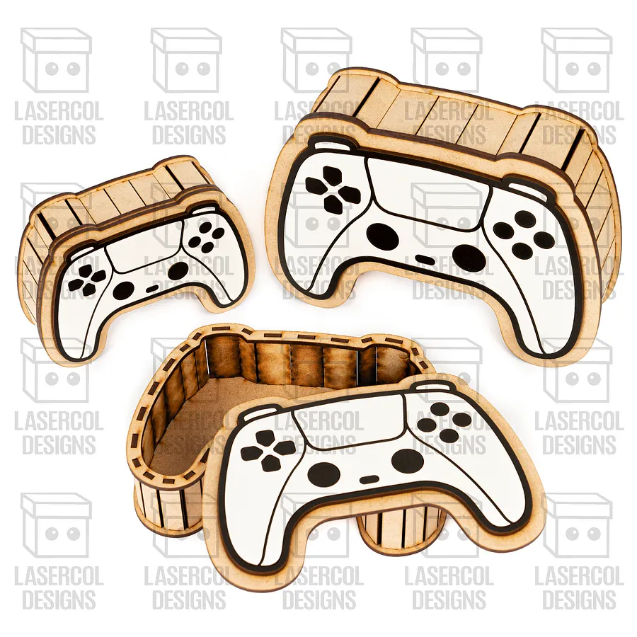 Controller Shaped Boxes Bundle (Set 1-2) - Laser Cut Files product image (2)