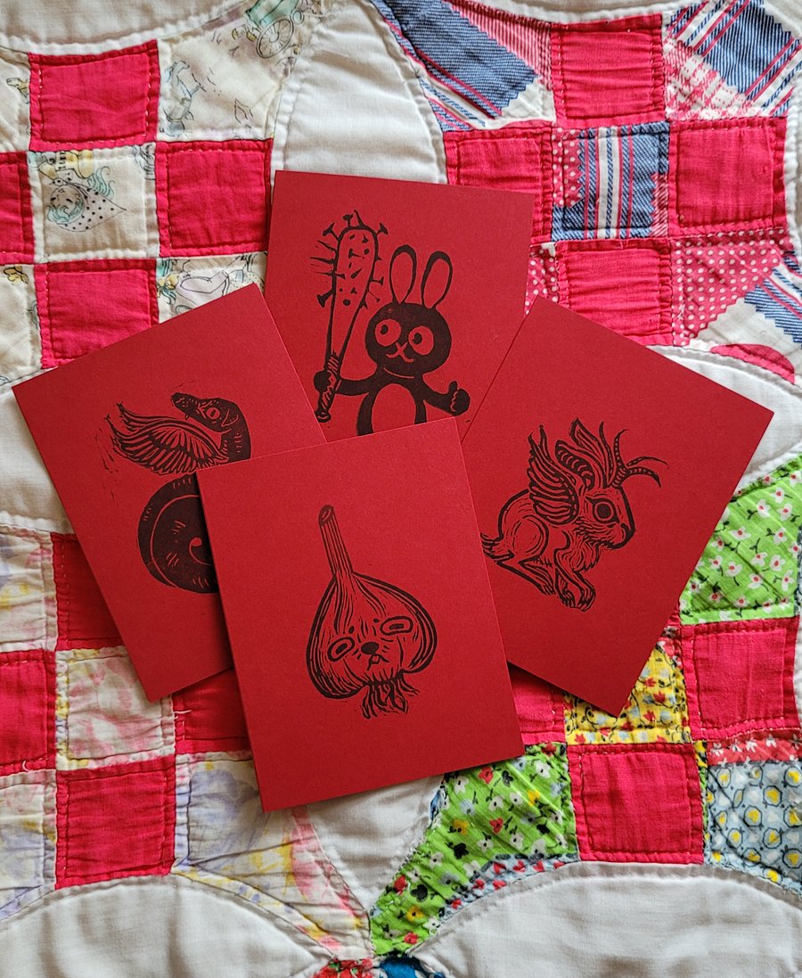 Block Printed Blank Cards product image (1)