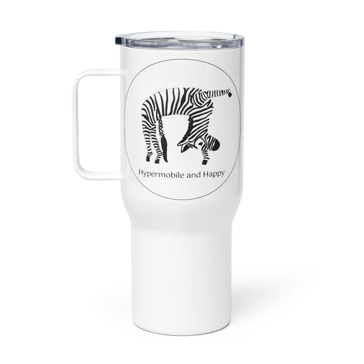 Bendy Zebra To-Go Mug With Handle product image (1)