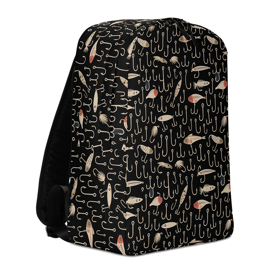 Fisherman’s Backpack – Hooks & Lures Pattern product image (3)