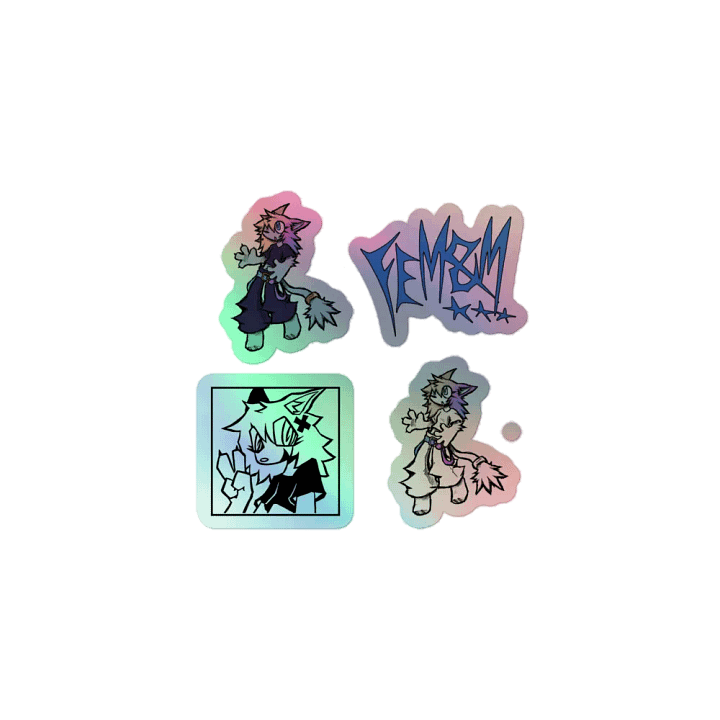 FEM&M Holo Stickers! product image (1)
