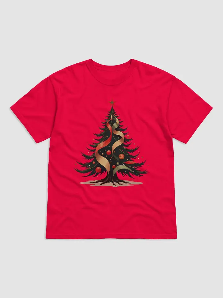 Festive Tree Red & Gold T-Shirt product image (2)