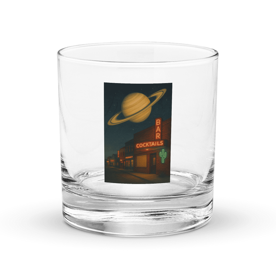 Saturn Nights Rocks Glass product image (1)