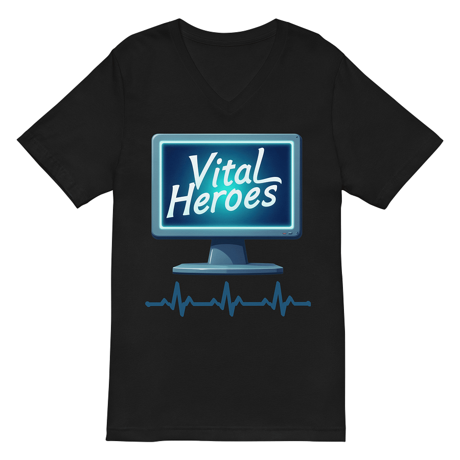 Vital Heroes ECG V-Neck Tee product image (3)
