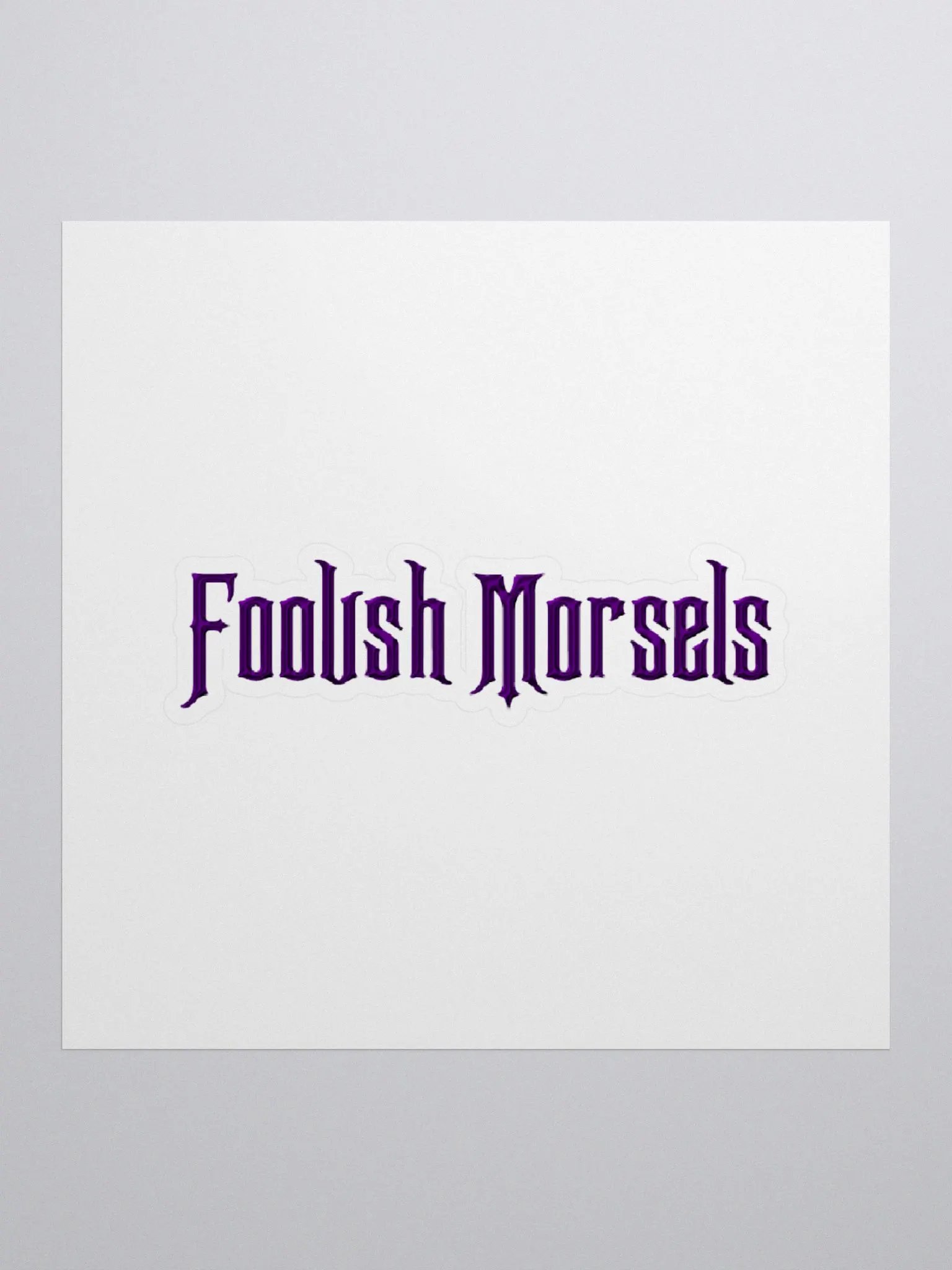 Foolish Morsels Sticker product image (1)