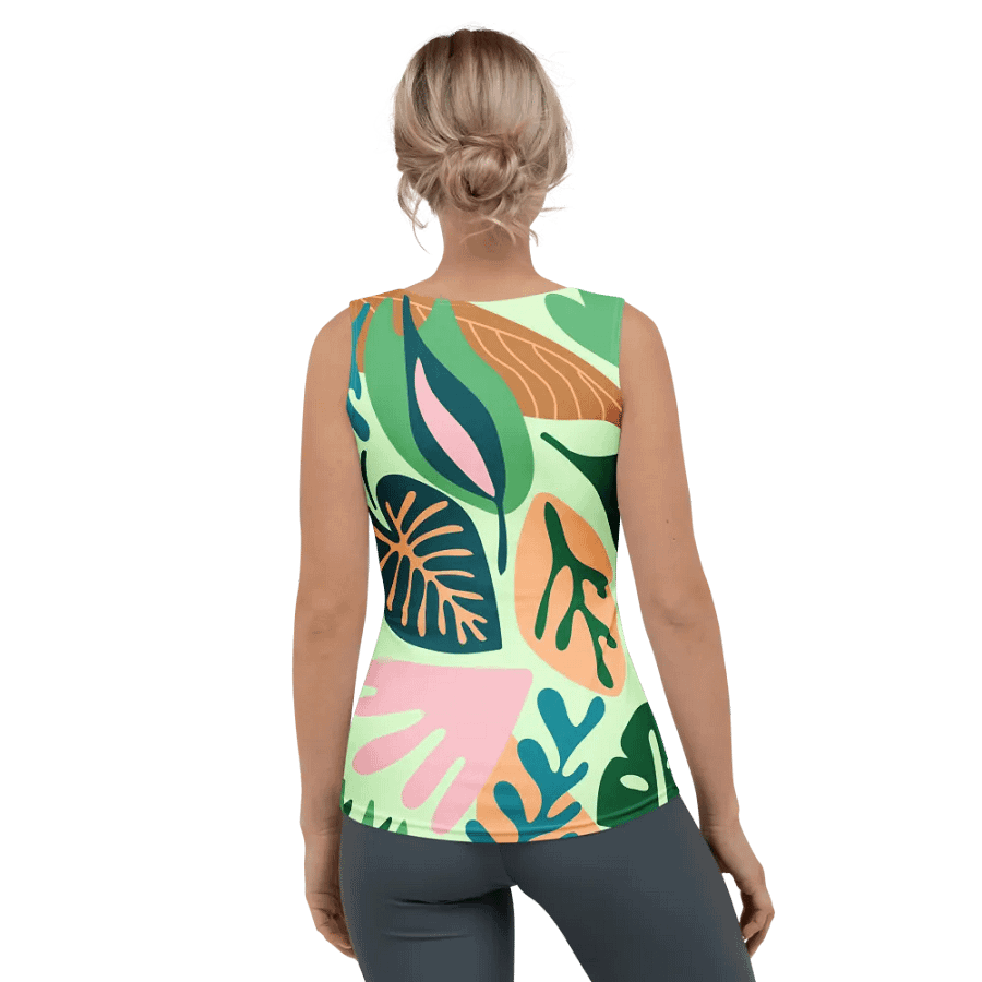 Vibrant Leaves All-Over Tank Top product image (2)