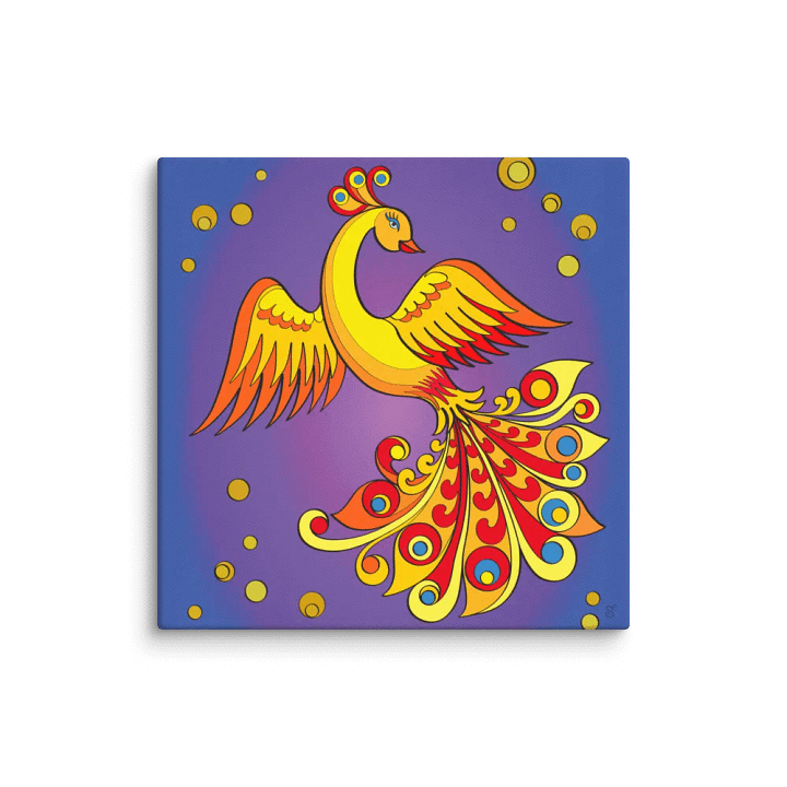 Vibrant Wings Canvas Art - Golden Bird product image (1)