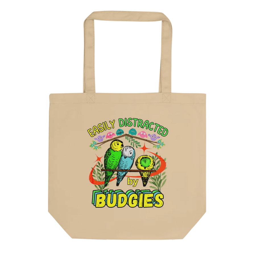 Easily Distracted by Budgies Tote Bag product image (1)