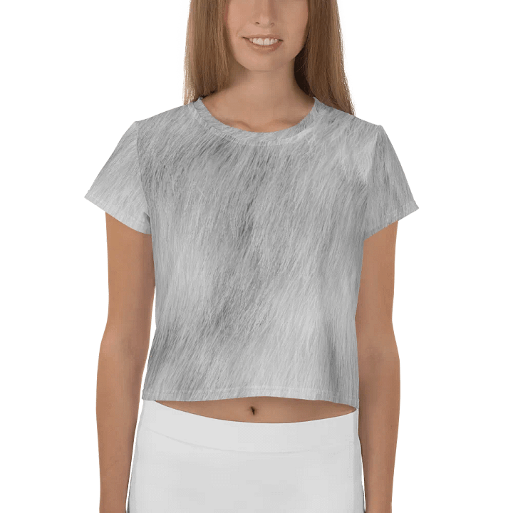 Chinchilla Cat Crop Tee product image (1)