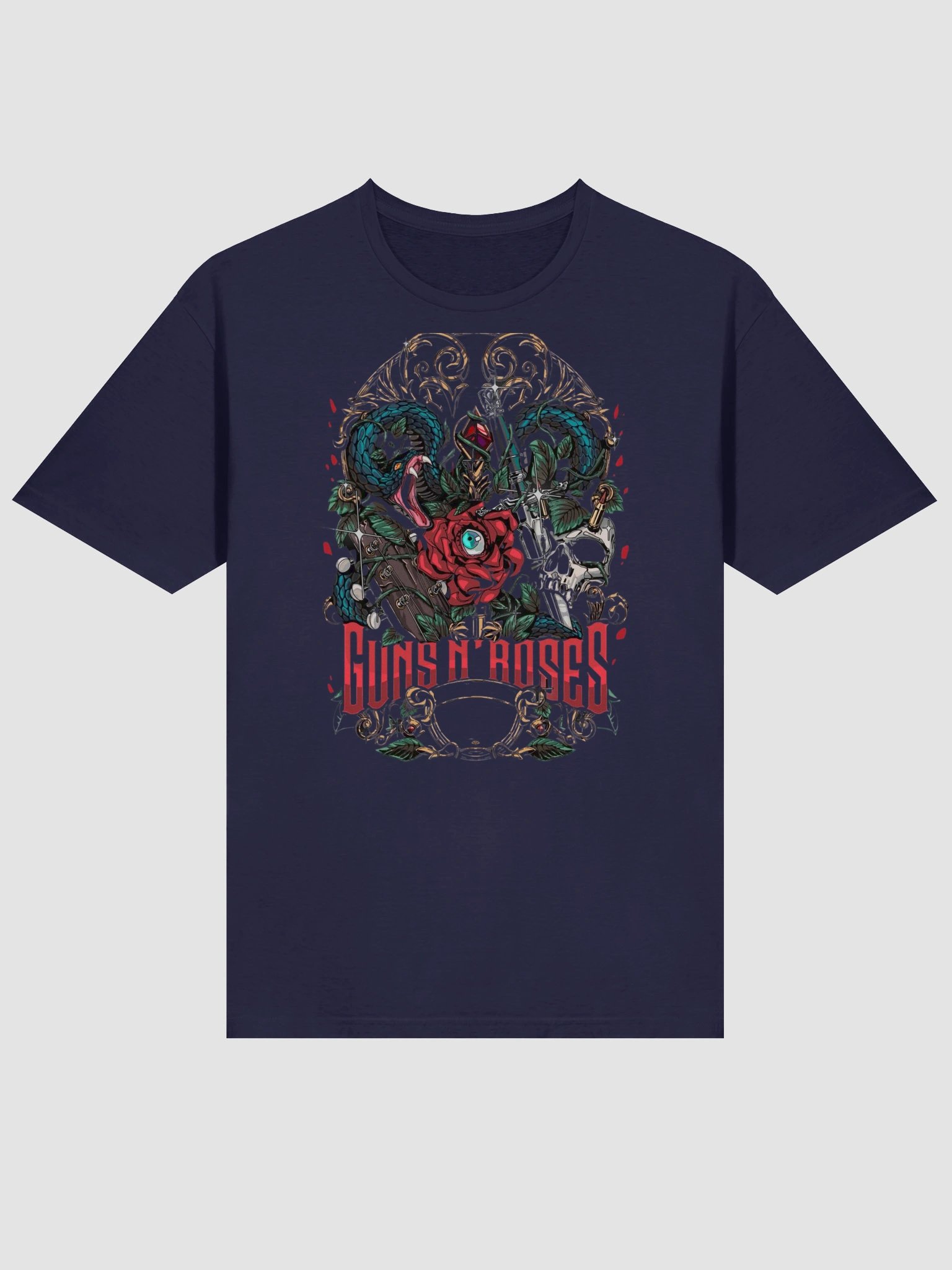 Guns N' Roses T-Shirt - Use Your Illusion Snakes & Roses Crest product image (2)
