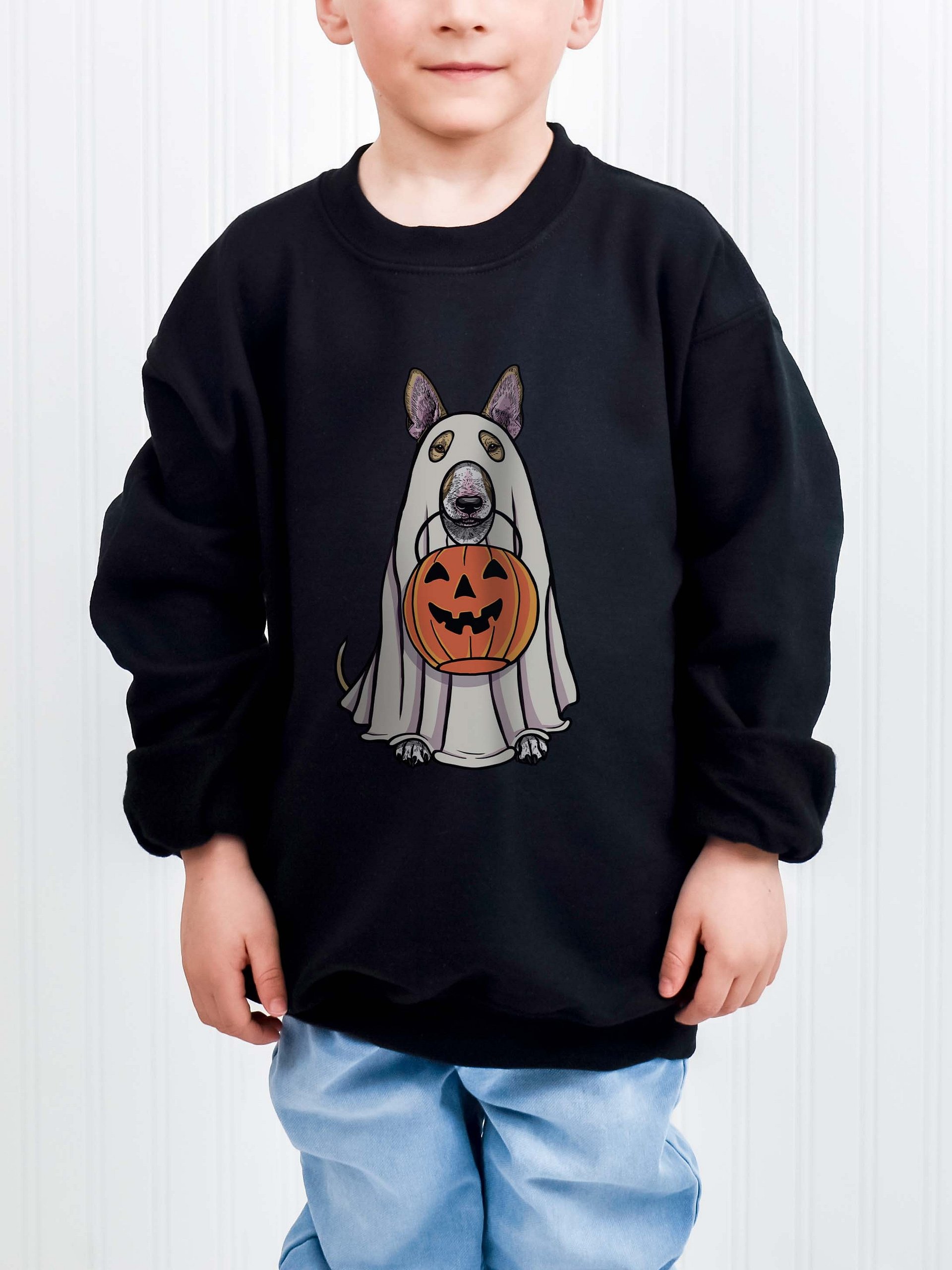 Halloween English Bull Terrier(Fawn) Youth Sweatshirt product image (1)