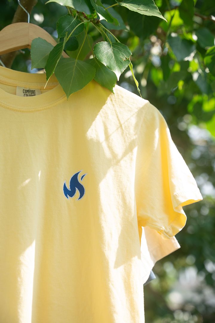 Blue Flame Embroidered Tee product image (1)