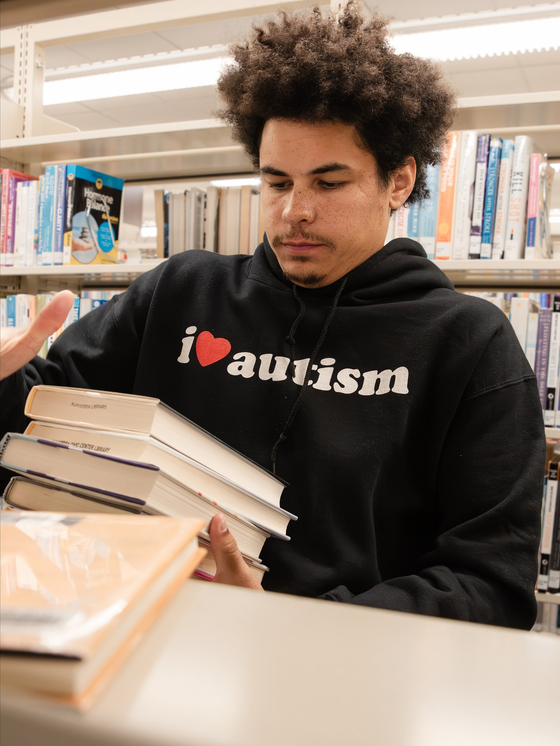 I Heart Autism Black Hoodie product image (1)