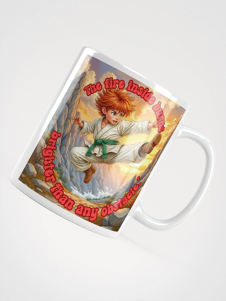 The Fire Inside – Motivational Martial Arts Mug (Double-Sided) product image (4)