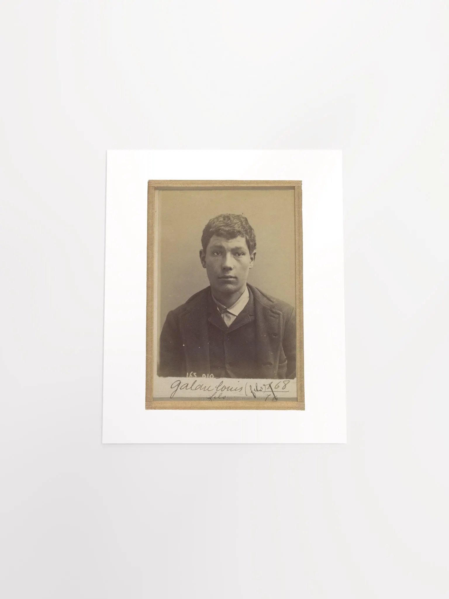 Charles Galau Mugshot By Alphonse Bertillon (1891) - Print product image (4)