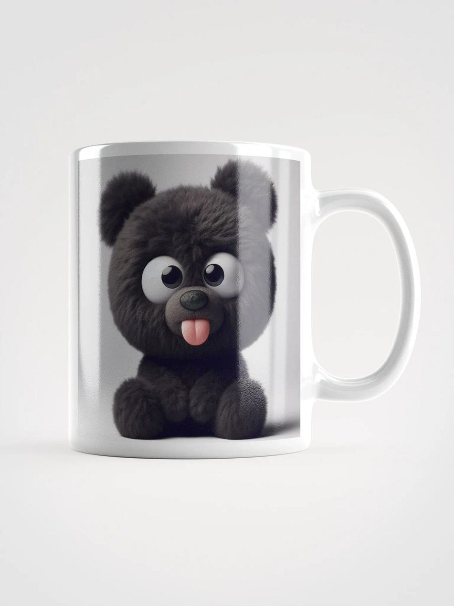 Rude Black Teddy Bear #Humorous Mug - White product image (1)