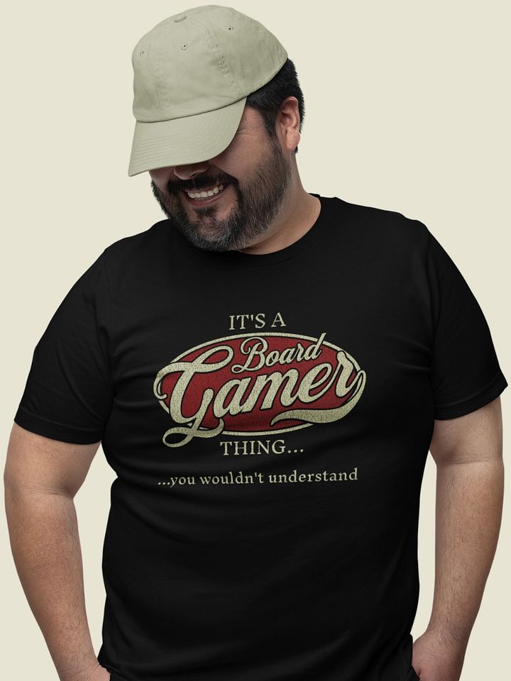 It's a Board Gamer Thing Retro Shirt - Black product image (1)