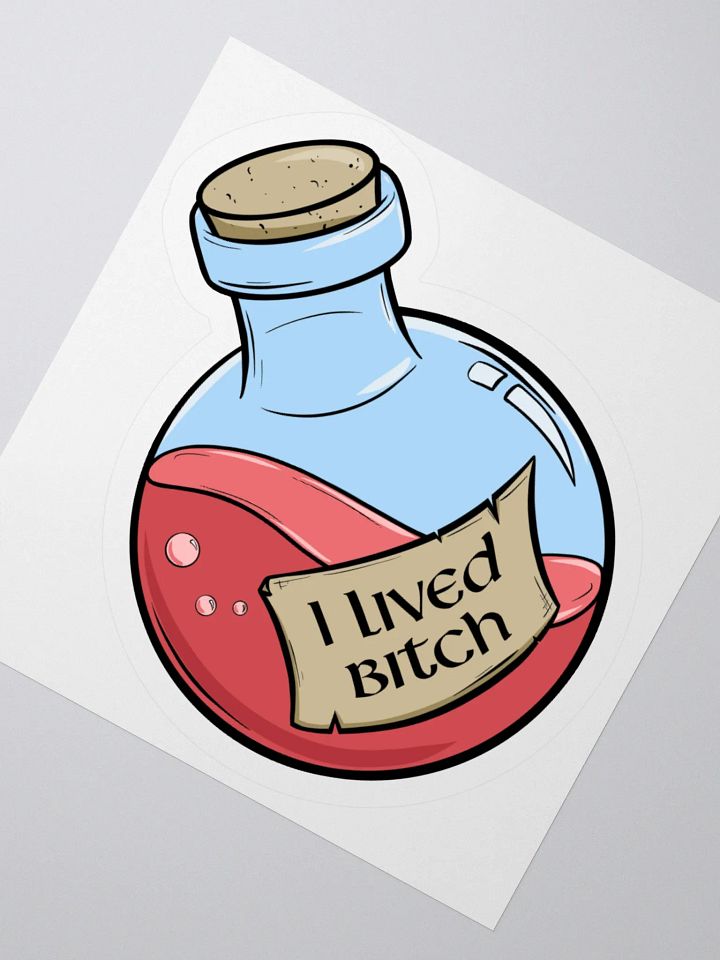 "I Lived B" - 3" Health Potion Sticker product image (2)
