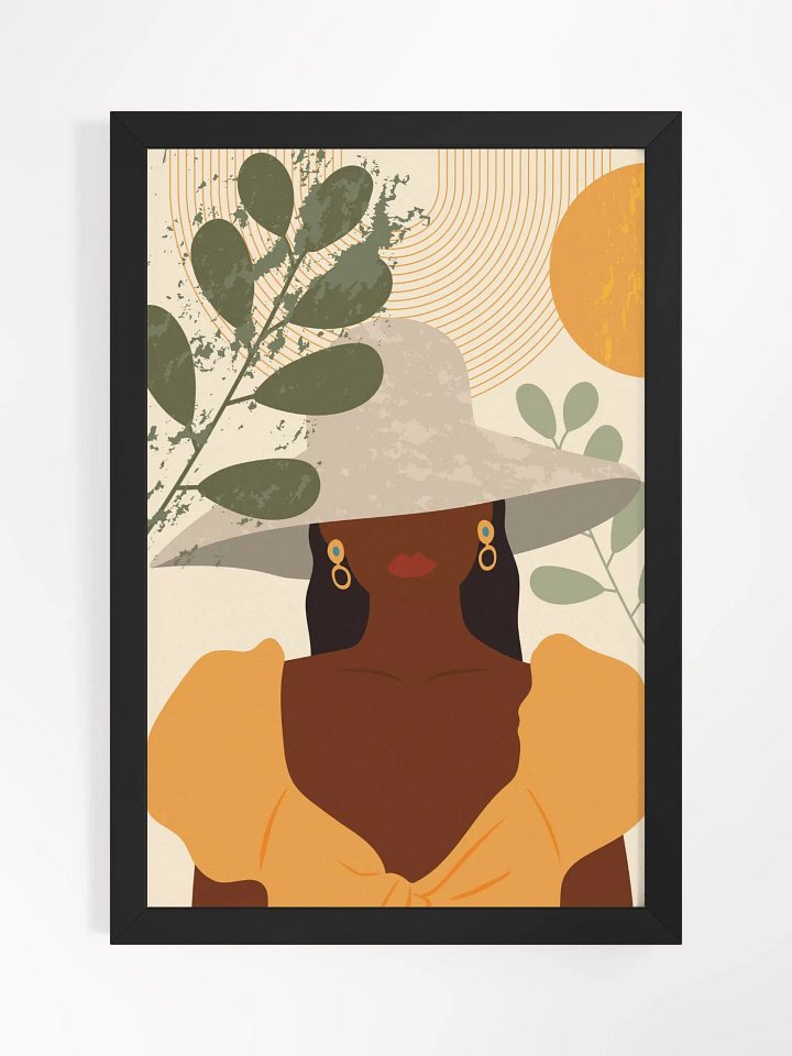 Vibrant Ayous Wood Framed Matte Poster product image (1)