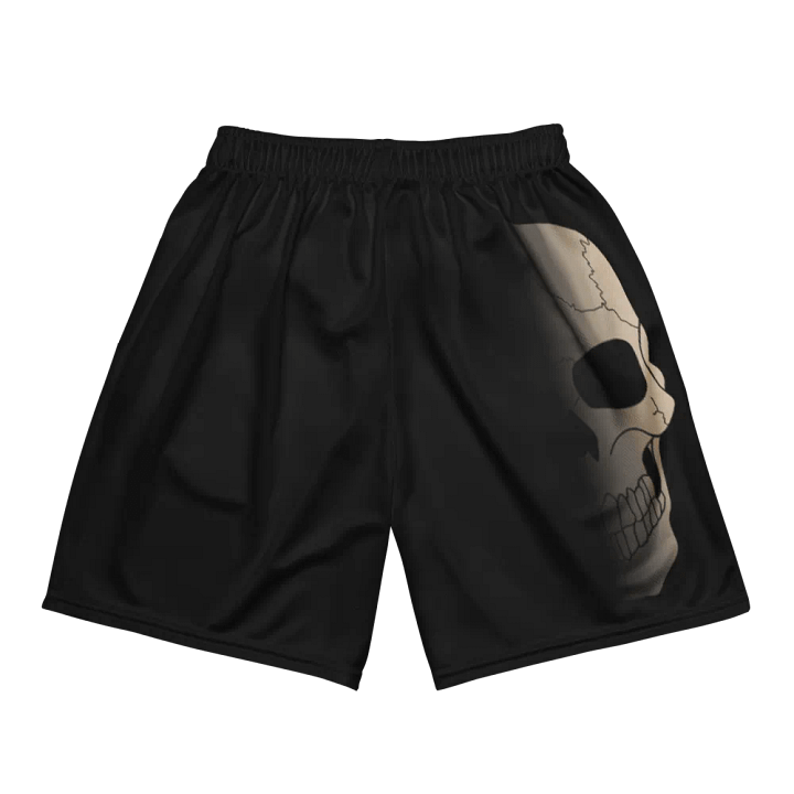 Faded skull mesh shorts product image (2)