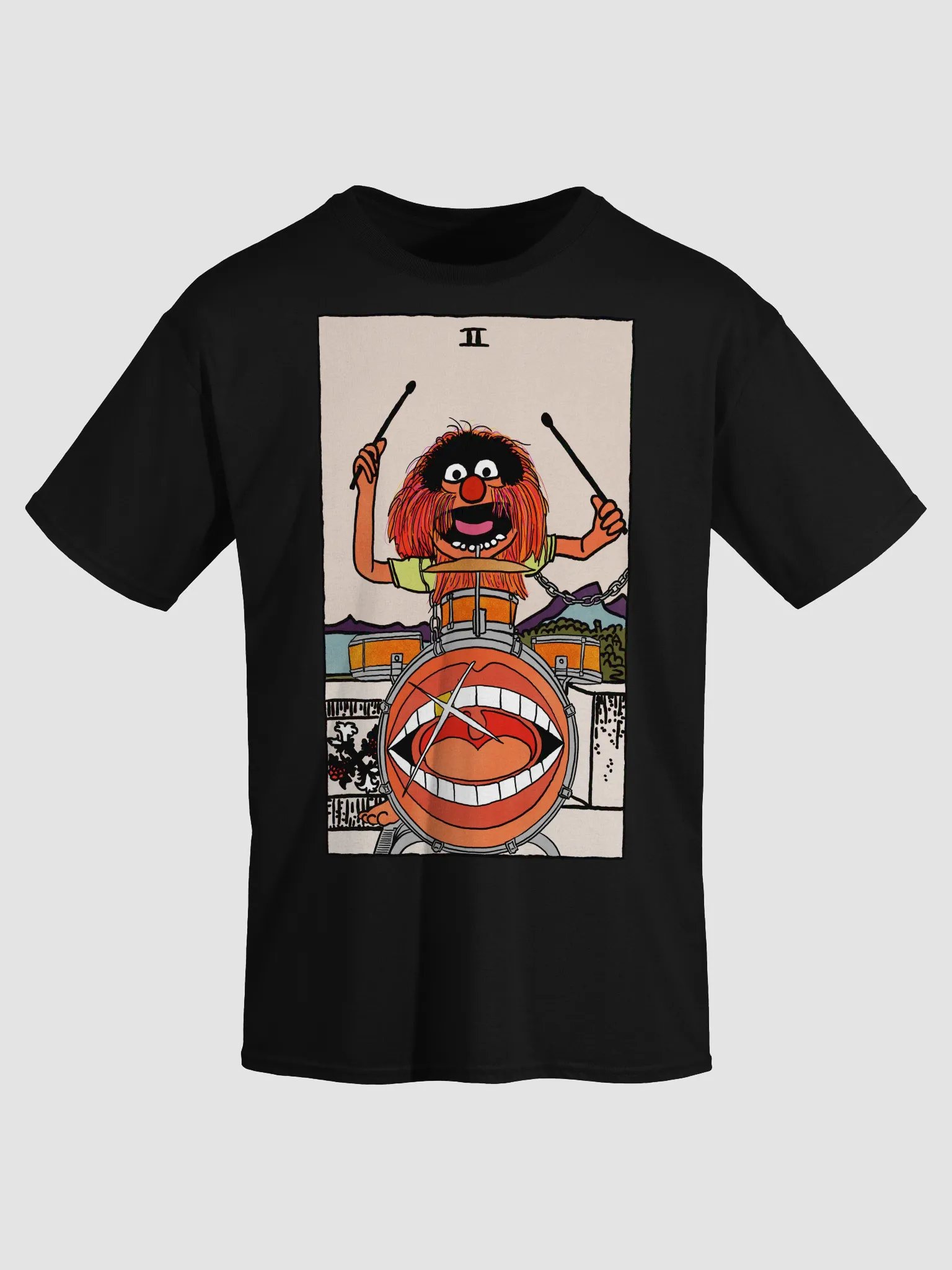 Animal Two of Wands Tarot Card Shirt product image (11)