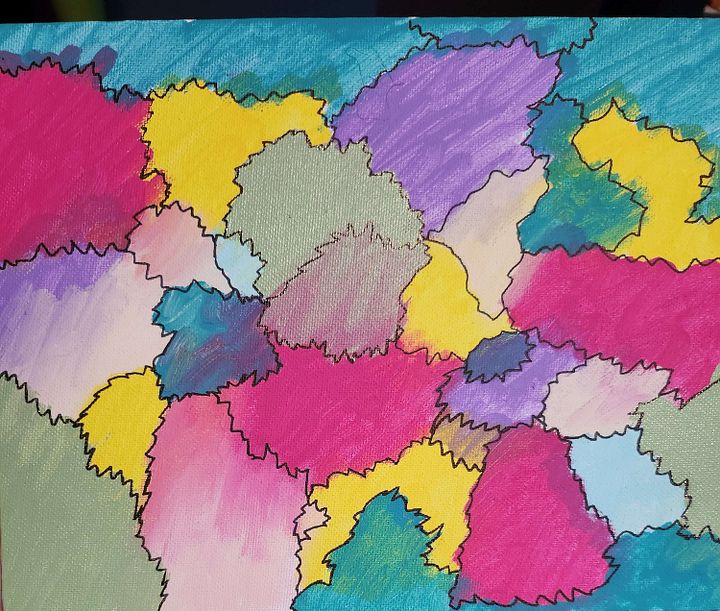 Patchwork - 10 x 8 Painting product image (1)