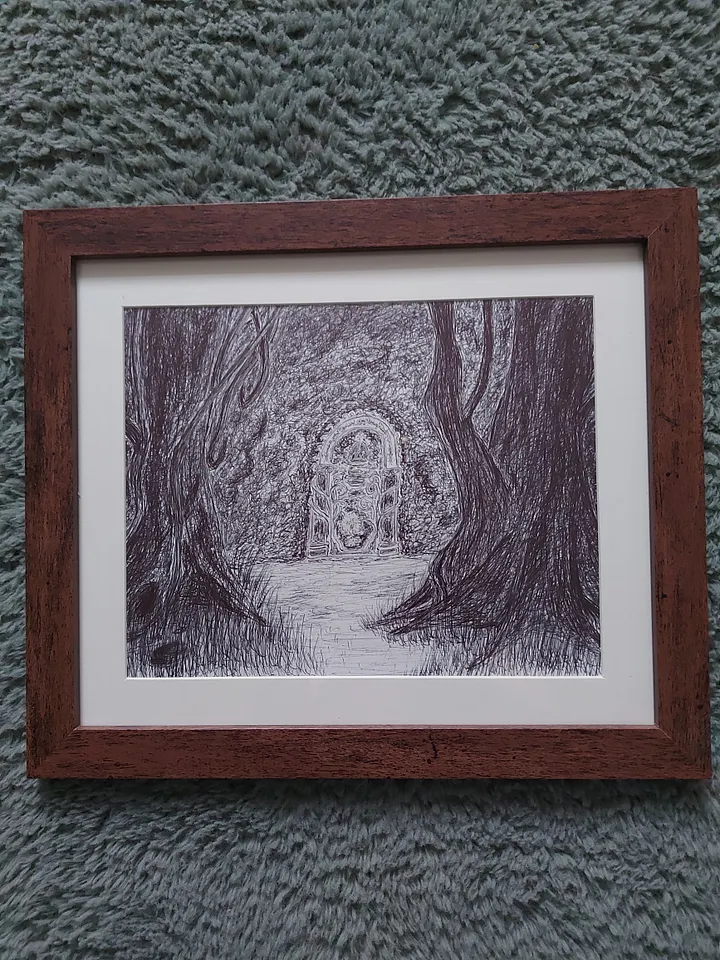 Fantasy Doorway Original Sketch product image (1)