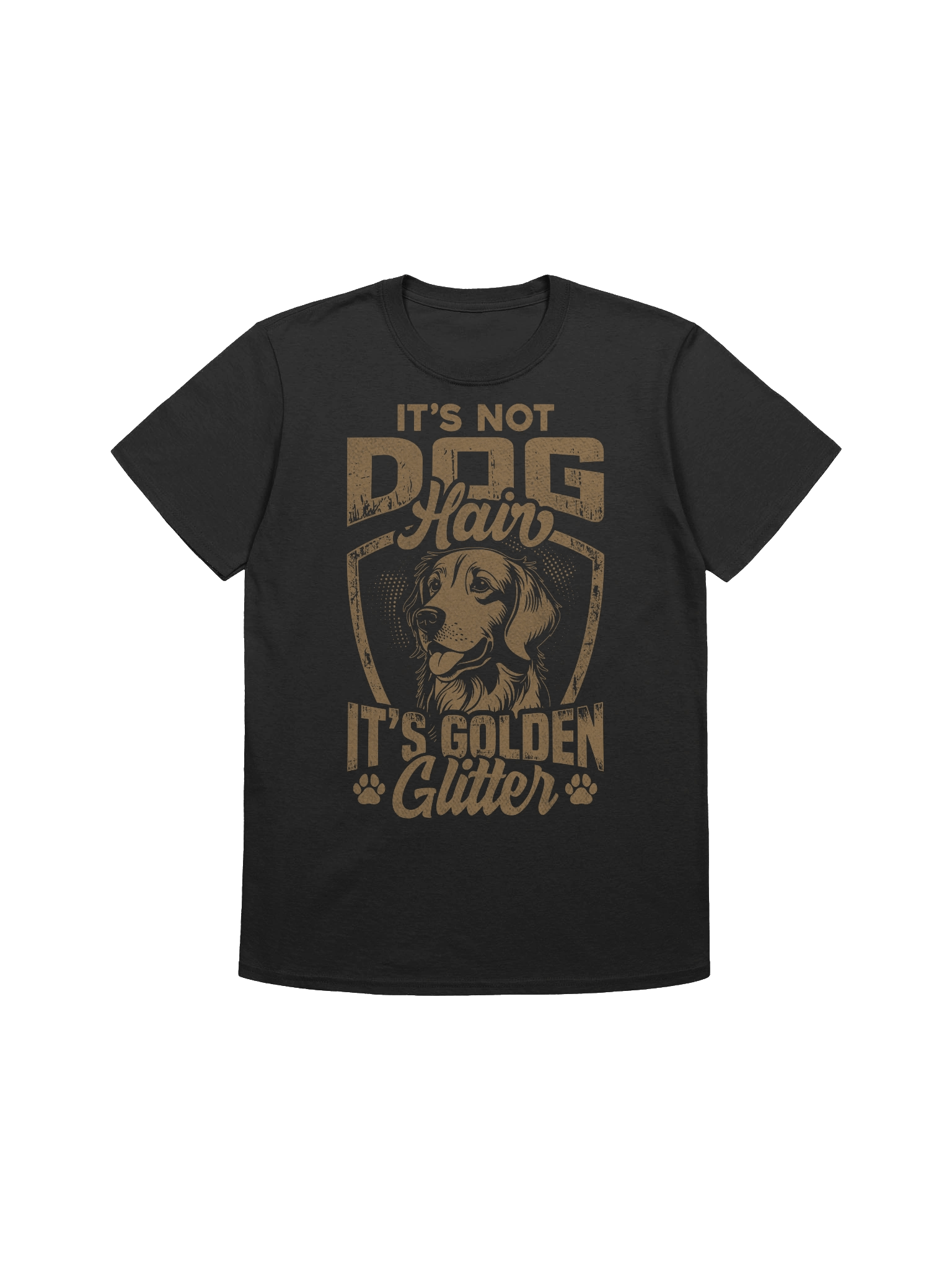 Golden Glitter Dog T-Shirt product image (1)