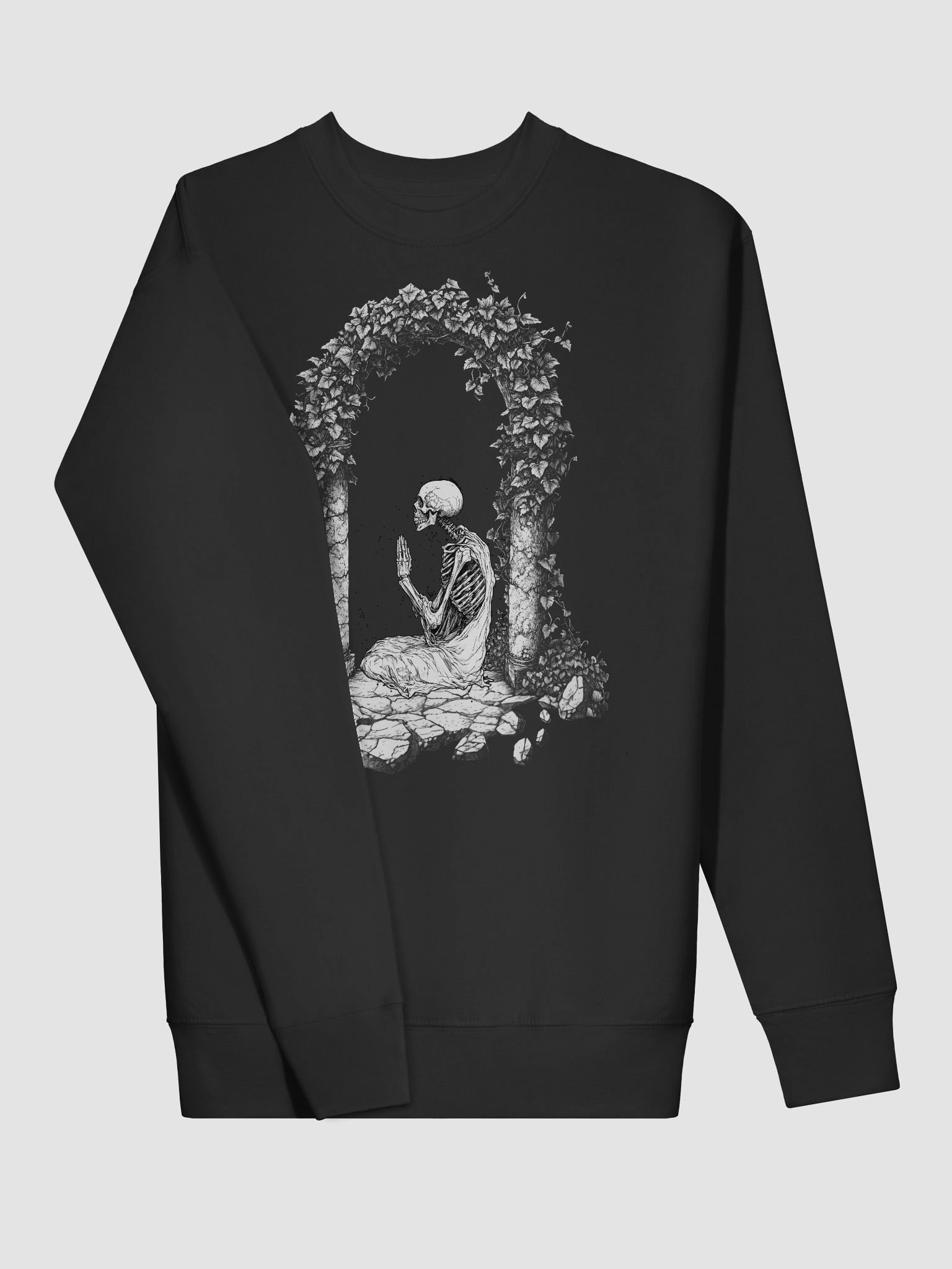 Meditation on Death Skeleton Buddhism sweatshirt product image (3)
