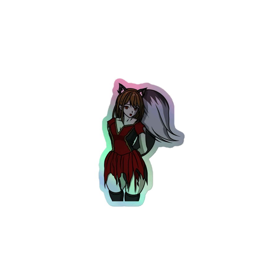 DirtyFlirtyBigBadWolfie Holographic Sticker product image (1)