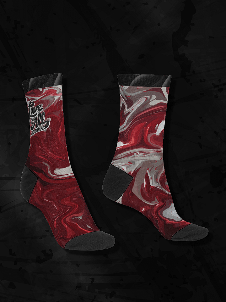 L2A Red Ink Crew Socks product image (1)