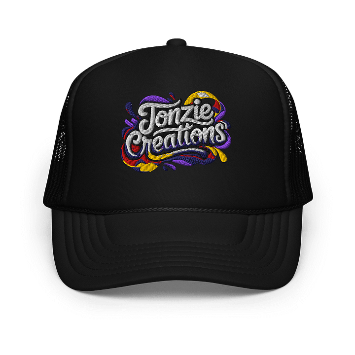 Splash Script Trucker Hat product image (1)