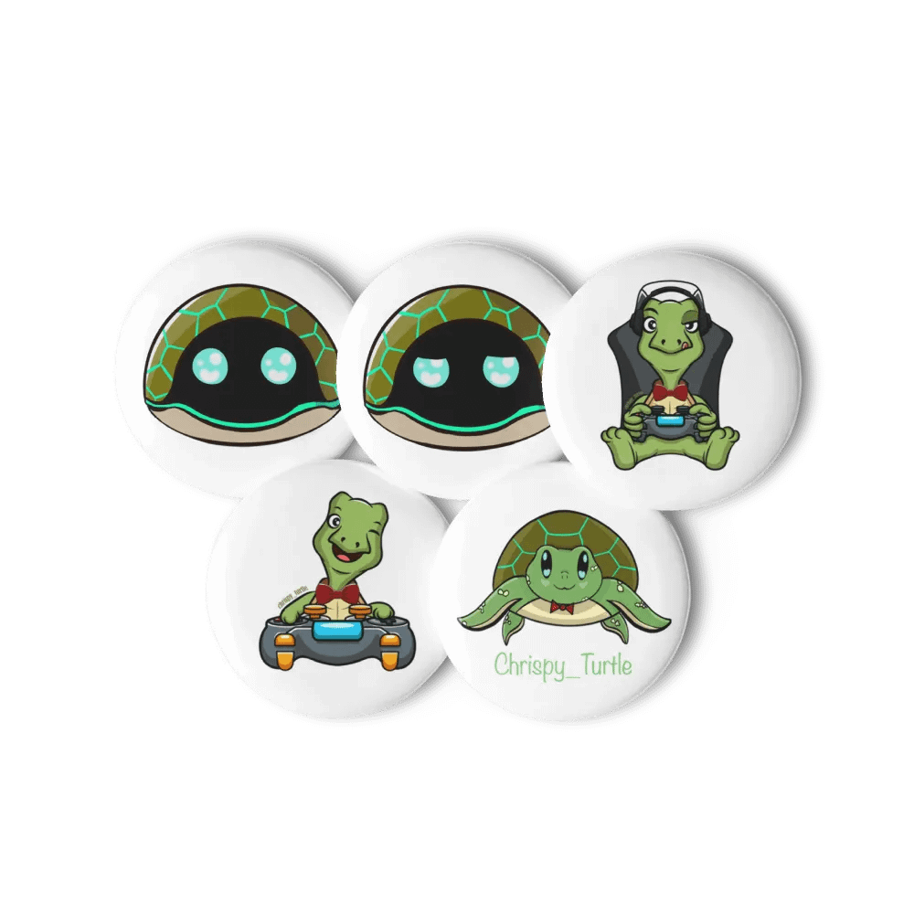 Chrispy Turtle pins set of 5 product image (6)
