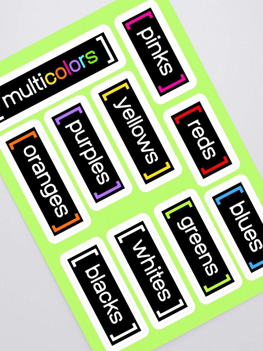 Drawer Labels by Color (black) product image (1)