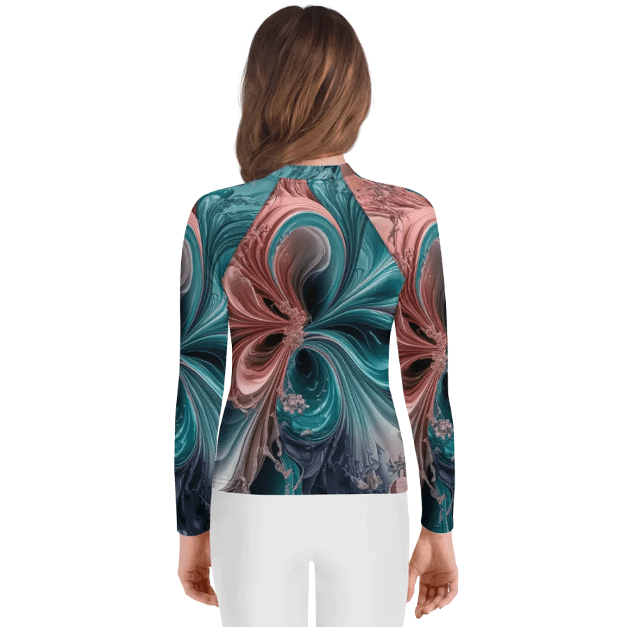 Liquid Colors PT, Unisex Youth Rash Guard product image (3)
